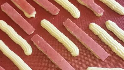 эклеры малиновая роза