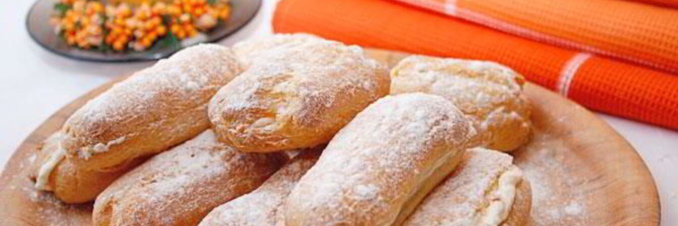 Эклеры со сливочным кремом