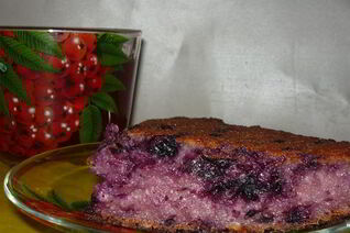 Черничная запеканка