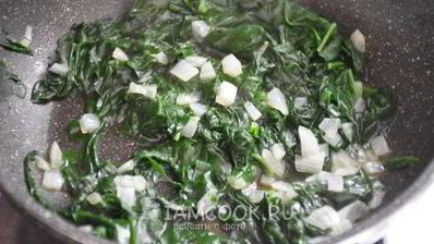 гречневая запеканка с рикоттой и шпинатом