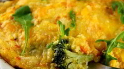 картофельная запеканка с брокколи