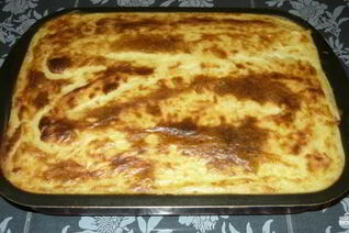 Картофельная запеканка с фаршем без сыра