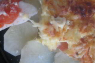 Картофельная запеканка с рыбой