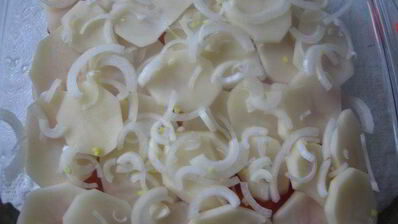 картофельная запеканка с рыбой