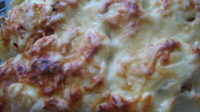 картофельная запеканка с рыбой