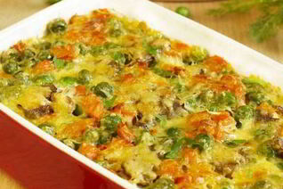 Пикантная овощная запеканка с сыром