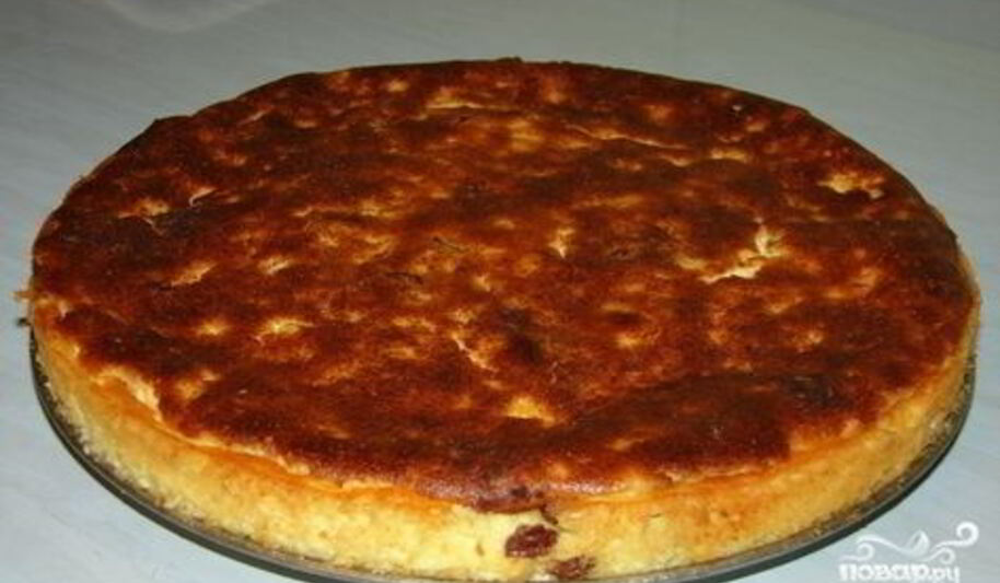 Рецепт творожной запеканки на сковороде