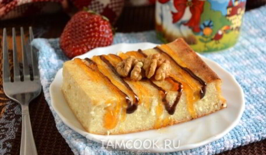 Рецепт творожной запеканки с бананом