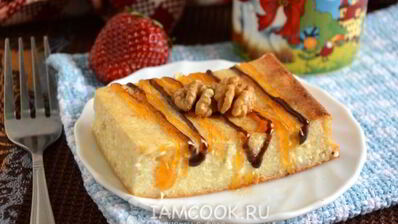 творожная запеканка с бананом