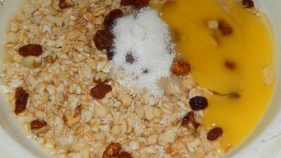 творожная запеканка с овсяными хлопьями