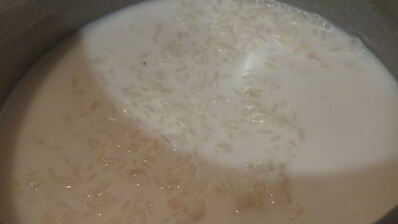 ванильно-рисовая запеканка с яблоками