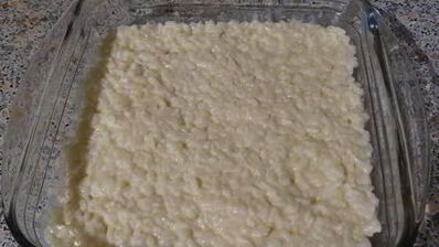 ванильно-рисовая запеканка с яблоками