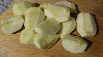 ванильно-рисовая запеканка с яблоками