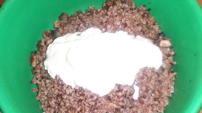 запеканка гречневая с грибами