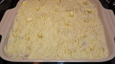 запеканка из картофельного пюре и фарша