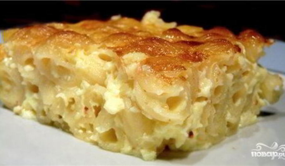 Рецепт запеканки из макарон в мультиварке