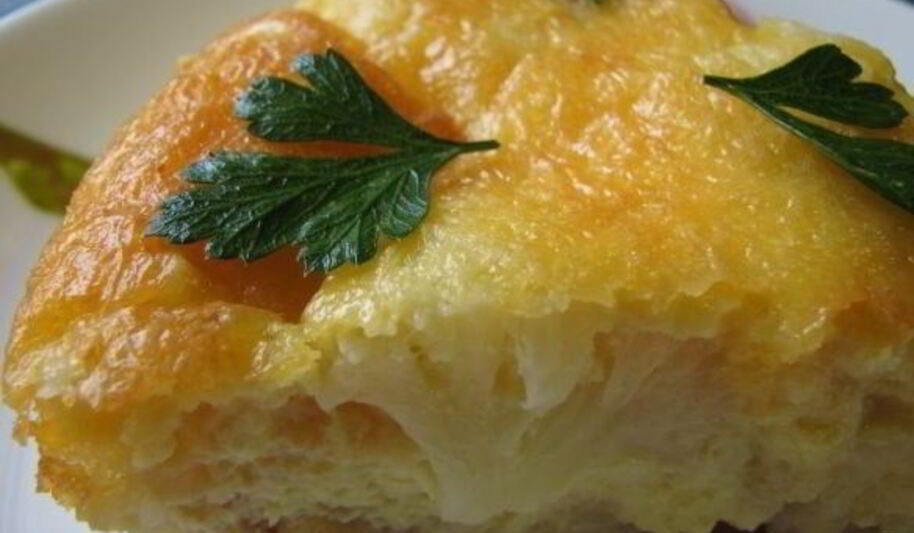 Рецепт запеканки из цветной капусты с яйцом