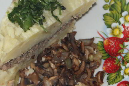 Запеканка картофельная с грибами