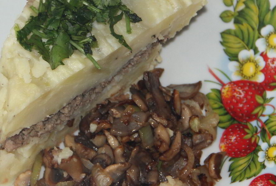 Запеканка картофельная с грибами