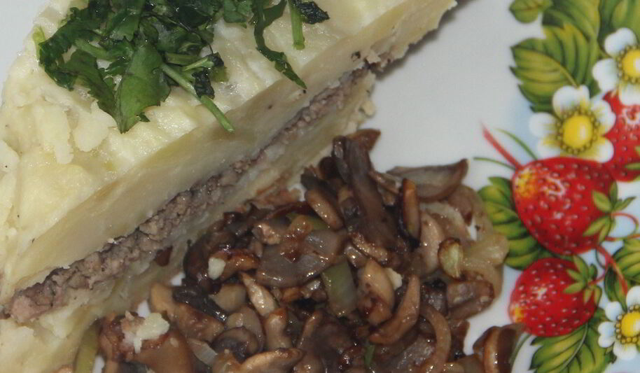 Рецепт запеканки картофельной с грибами