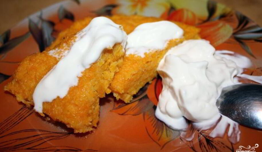 Рецепт запеканки морковной с манкой