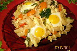 Запеканка с перепелиными яйцами