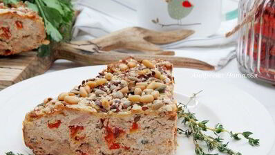 запеканка с тунцом, сыром и каперсами