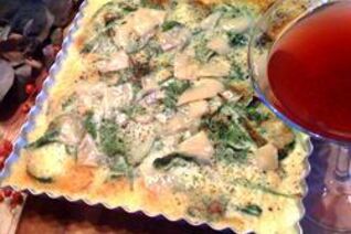 Запеканка со шпинатом