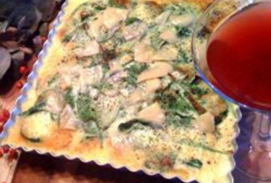 Запеканка со шпинатом