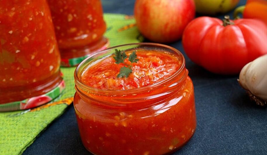 Рецепт аджики с яблоками помидорами и перцем