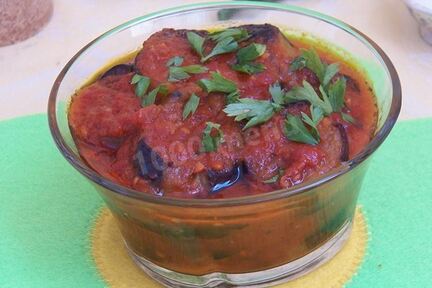 Баклажаны в аджике на зиму