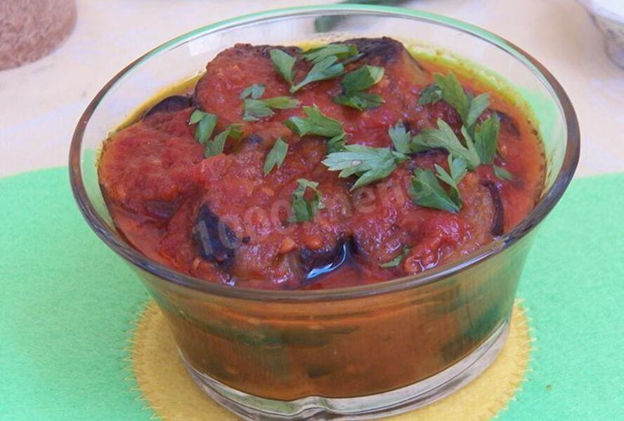 Баклажаны в аджике на зиму