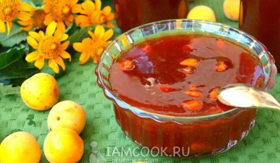 Рецепт абрикосового джема с ядрами