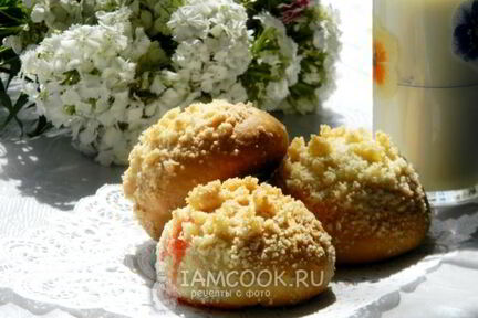 Булочки с джемом и штрейзелем