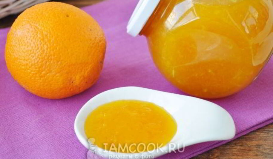 Рецепт быстрого апельсинового джема на квиттине