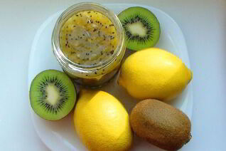 Джем из киви и лимонов с кардамоном