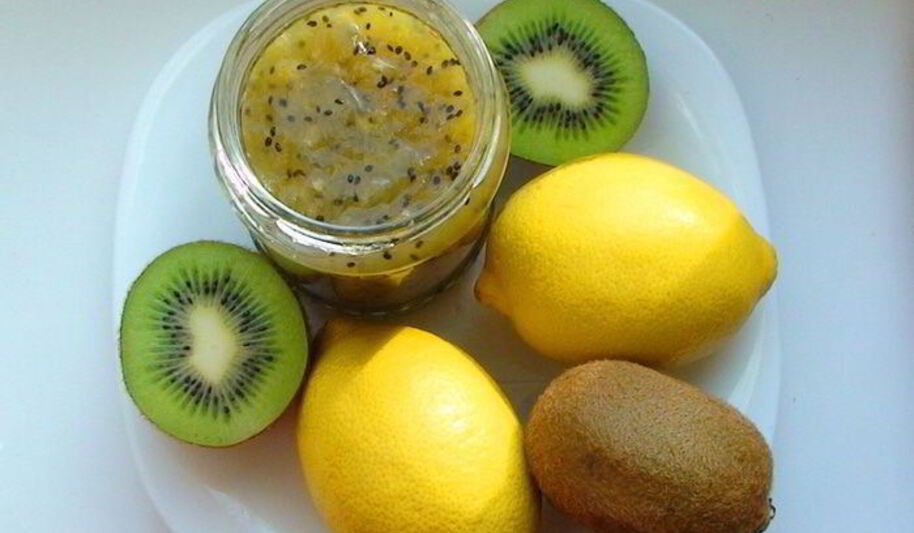 Рецепт джема из киви и лимонов с кардамоном