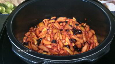 джем из яблок с черноплодной рябиной в мультиварке