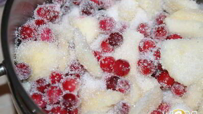 клюквенно-яблочный джем с тимьяном