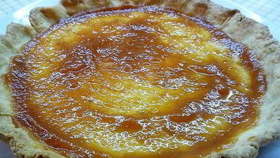 кростата с абрикосовым джемом и рикоттой