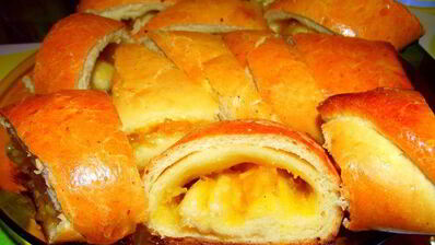 нежный рулет с джемом