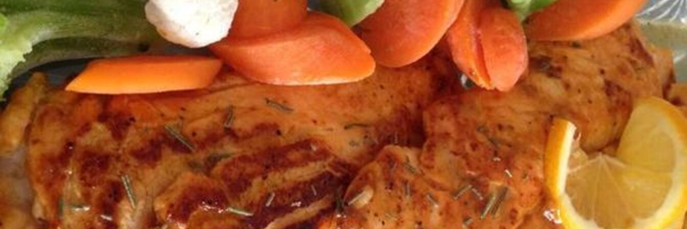 Семга в абрикосовом джеме