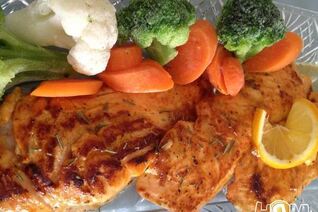 Семга в абрикосовом джеме