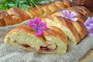 Винер брод с клубничным джемом — вкуснейшая датская выпечка