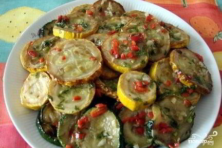 Кабачки на зиму острые