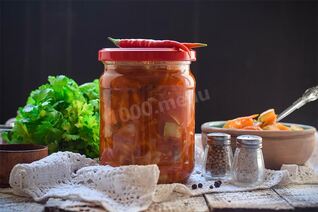 Кабачки с помидорами на зиму пальчики оближешь