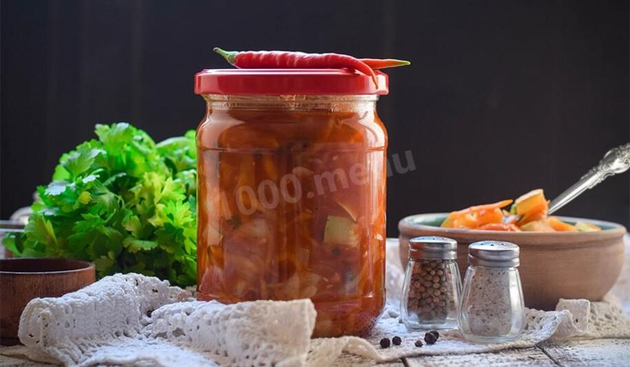 Рецепт кабачков с помидорами ны зиму пальчиков оближеши