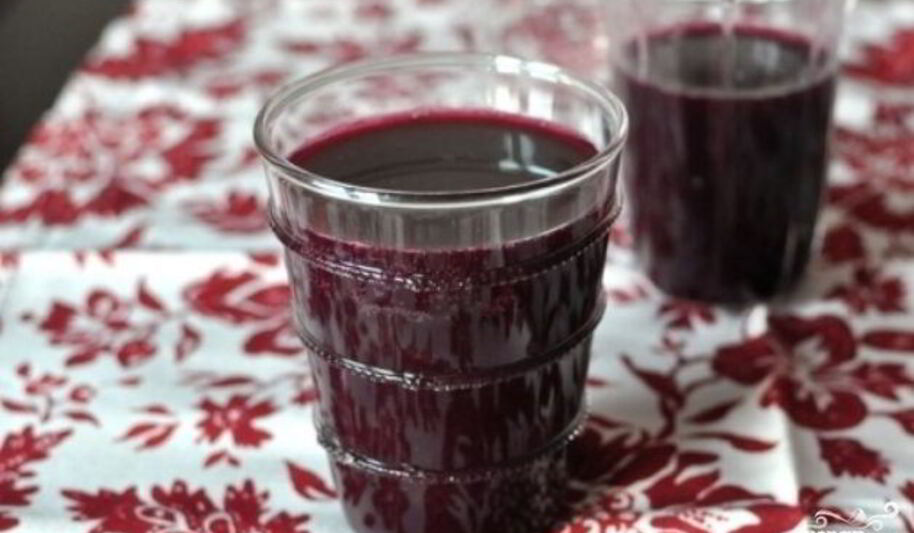 Рецепт черничного компота