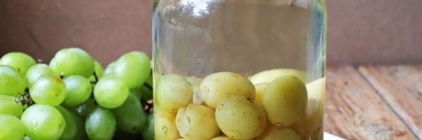 Компот из белого винограда на зиму