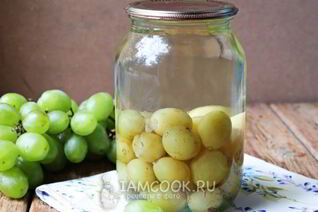 Компот из белого винограда на зиму